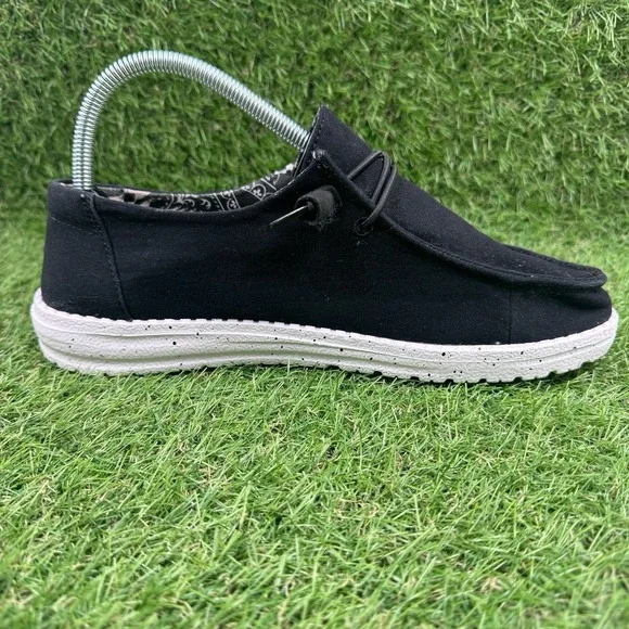 Hey Dude Wendy Basic Wide Womens Size 9 D Black Odyssey Casual Slip On Shoes - Picture 2 of 10